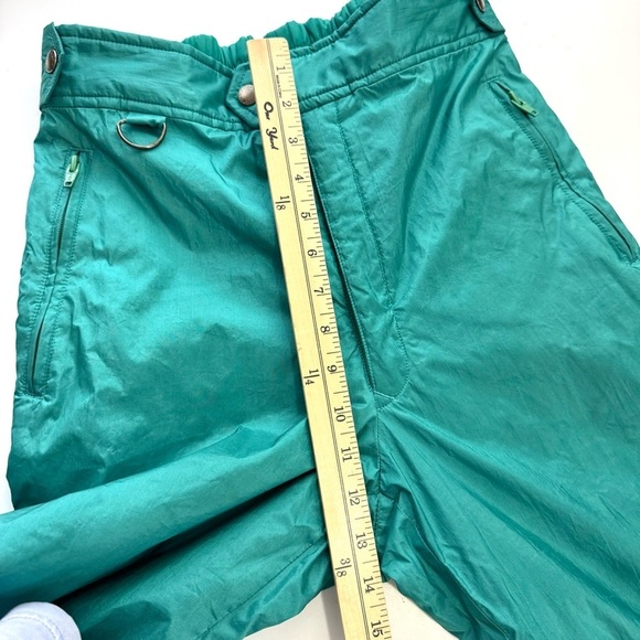 Descente Vintage Mens Sz 34 Teal Ski Snowboard Pants Insulated Full Side Zip Y2K - Picture 13 of 13